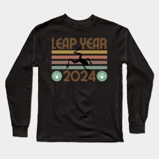 Funny Frog Leap Year 2024 Long Sleeve T-Shirt